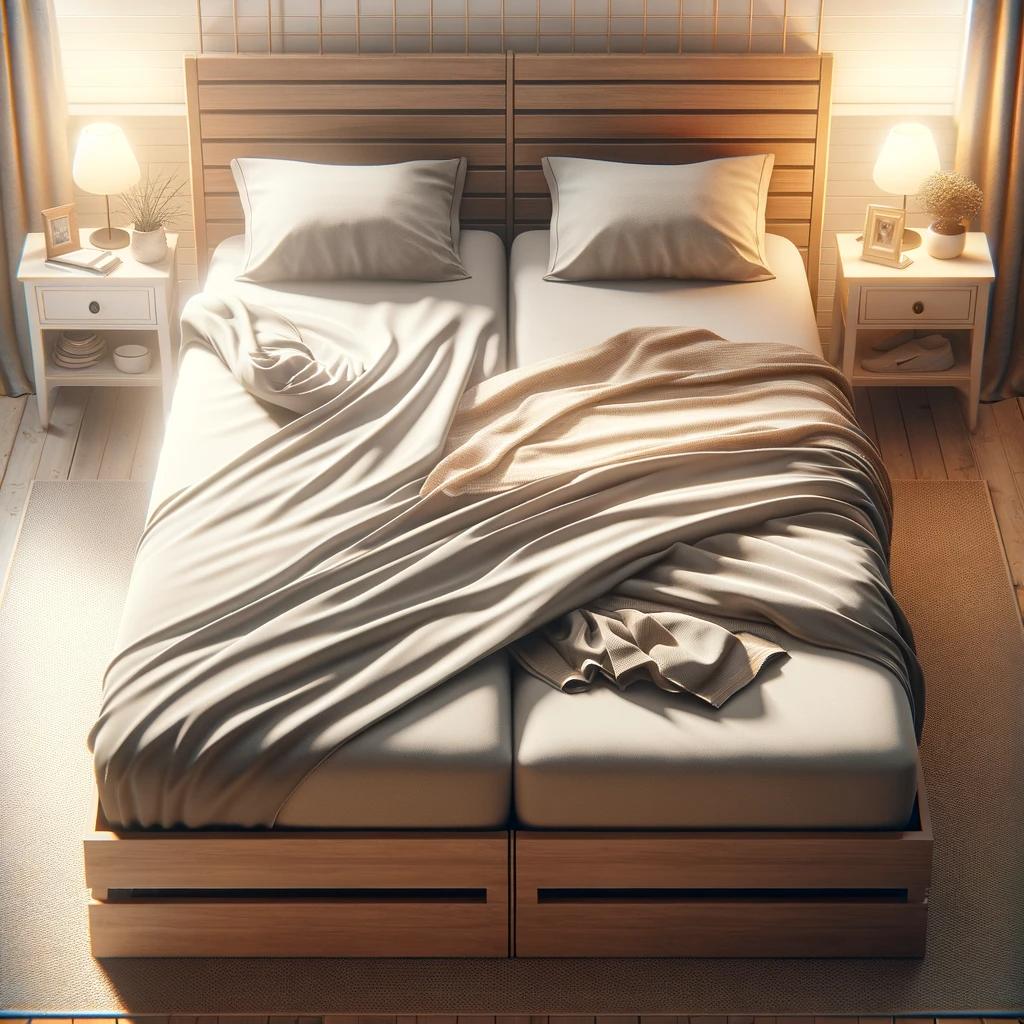 Two twin beds instead of king deals