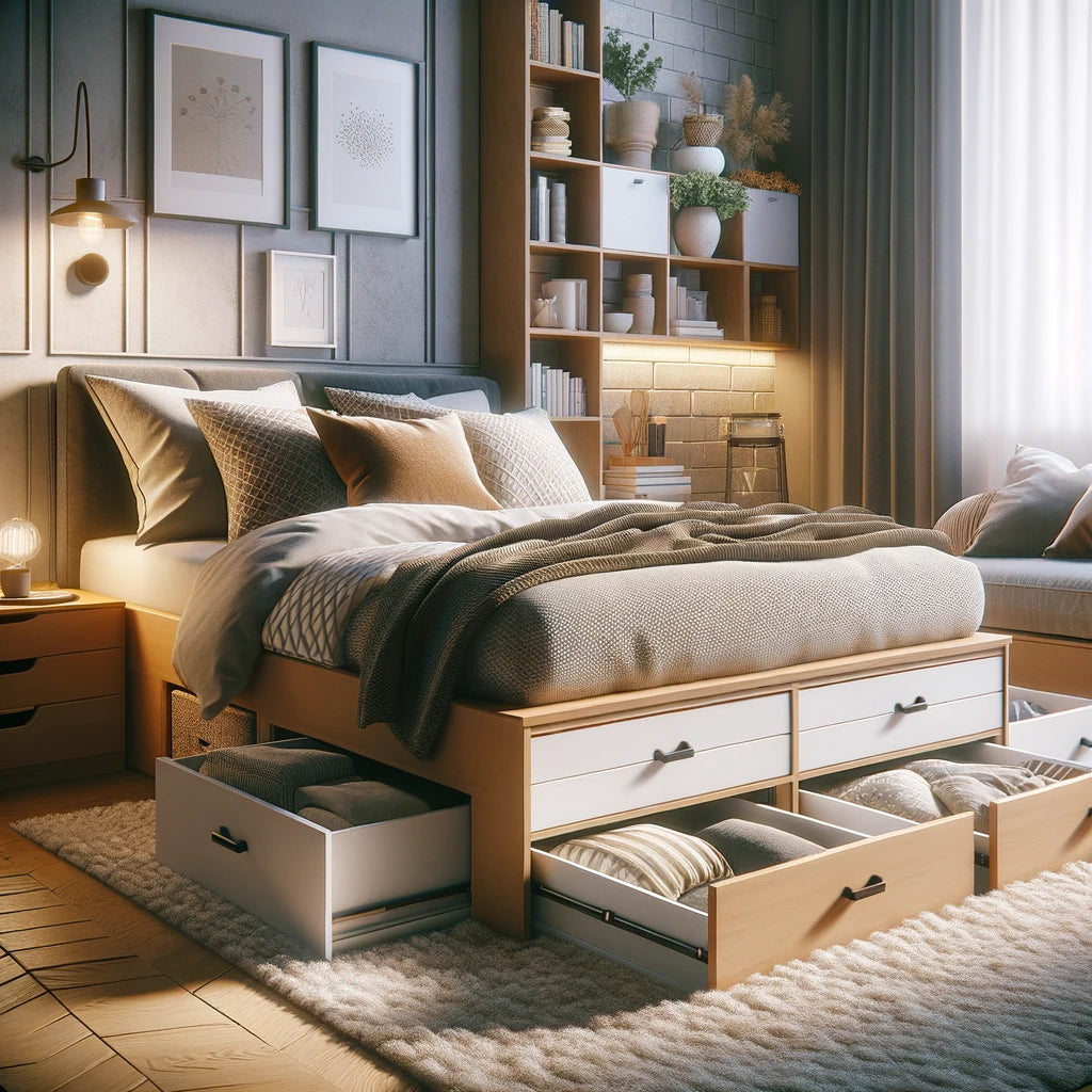 Diy bed base with storage deals