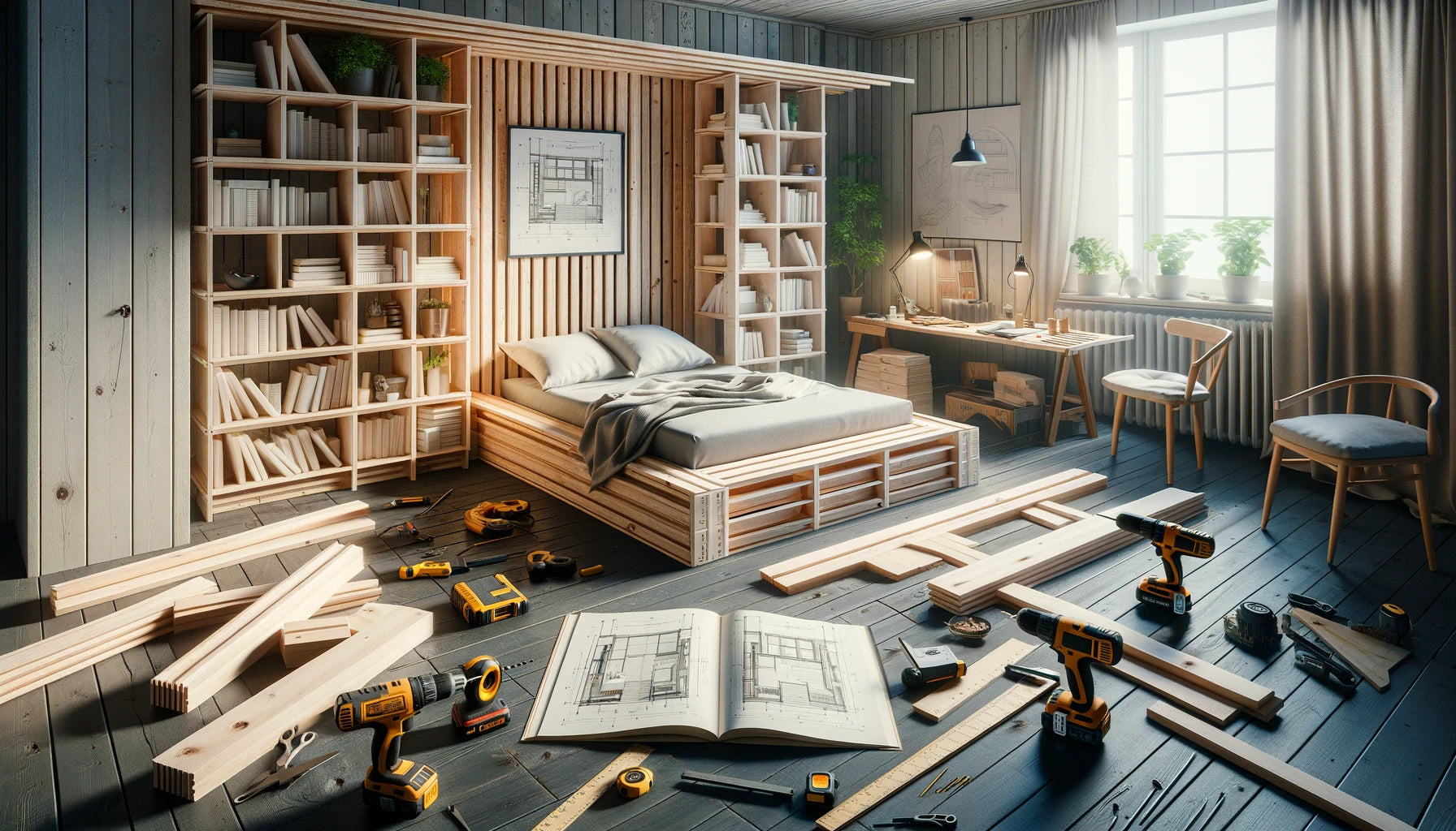 DIY Bookshelf Bed Frame: Transform Your Bedroom