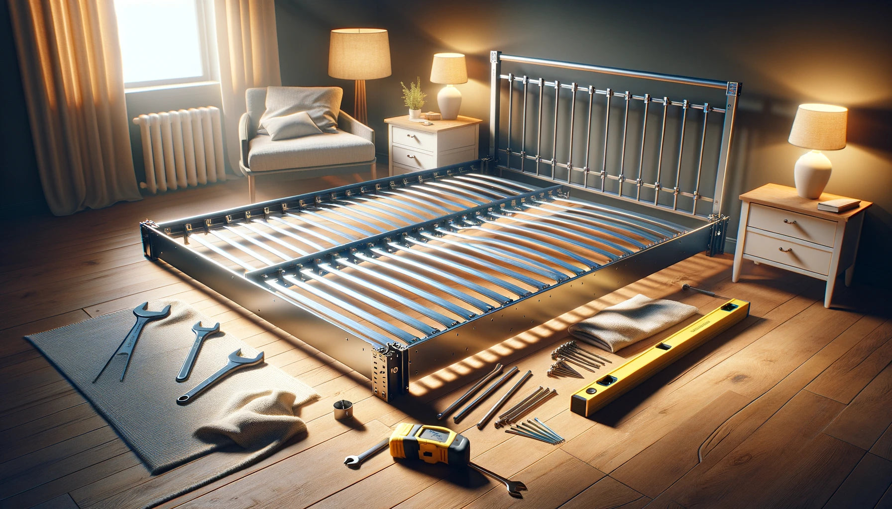 How to Adjust a Metal Bed Frame from Queen to Full 🔧