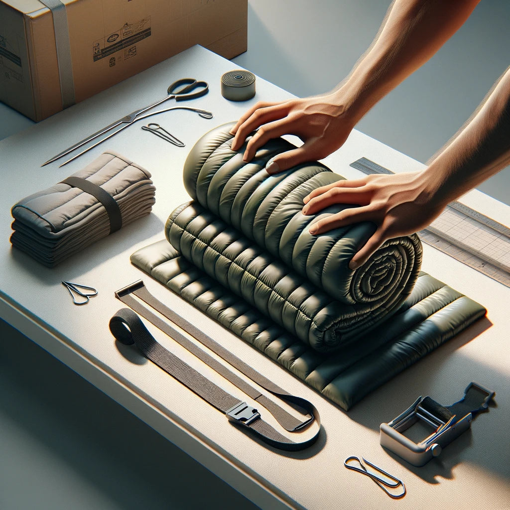 Folding a sleeping sales bag