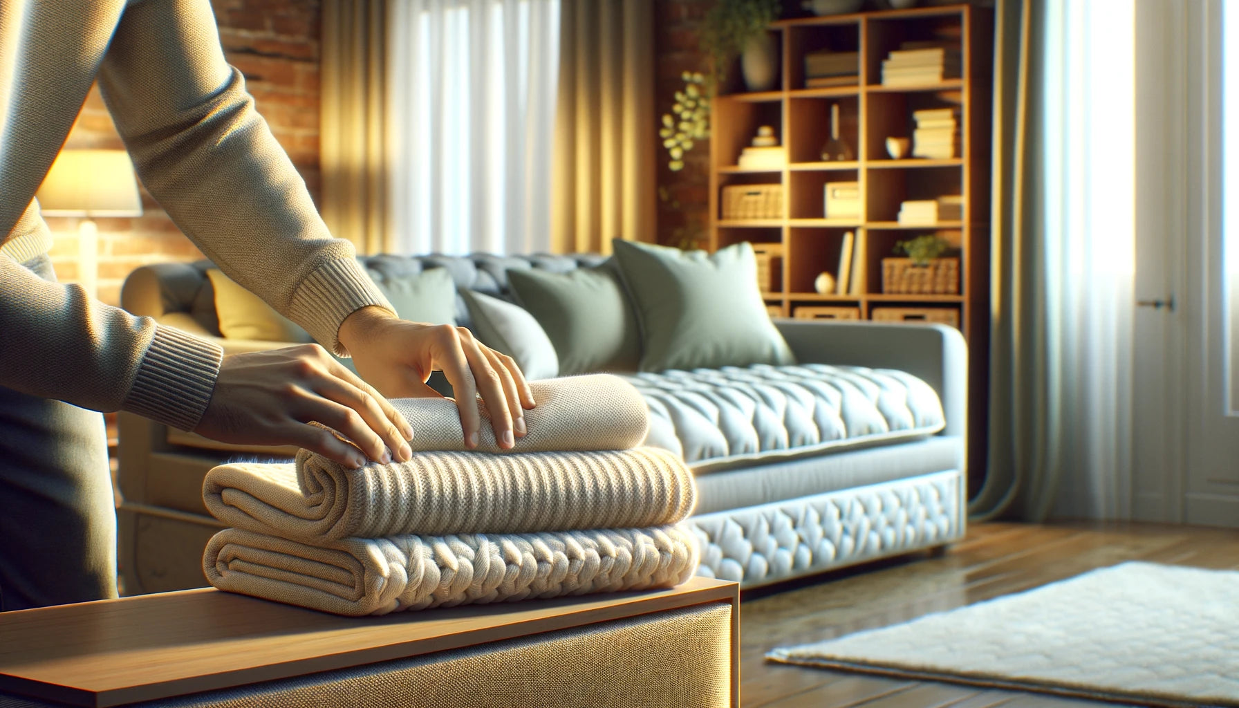 How to Fold a Throw Blanket into a Pillow Official Steps