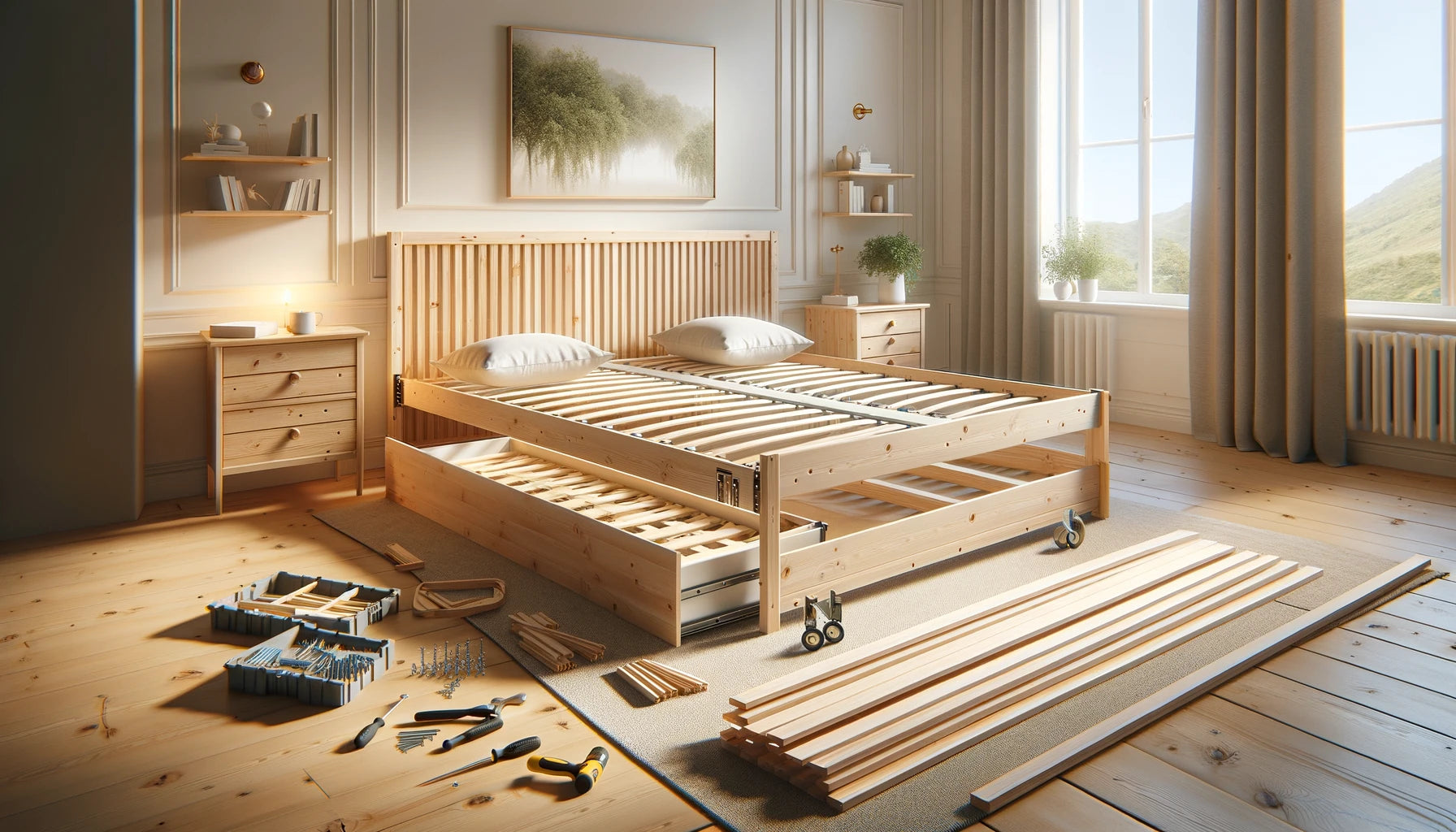 How to Put a Trundle Bed Together Official Assembly Guide
