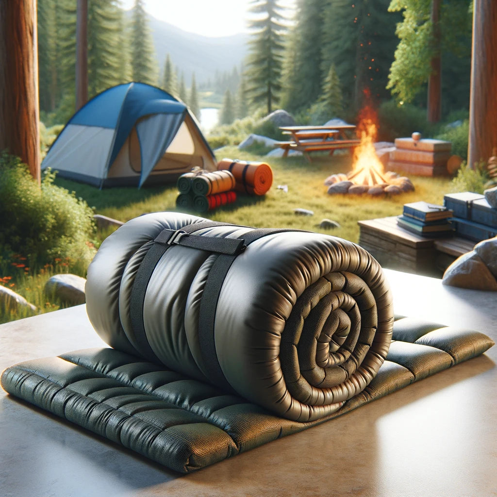 Rolling a top sleeping bag