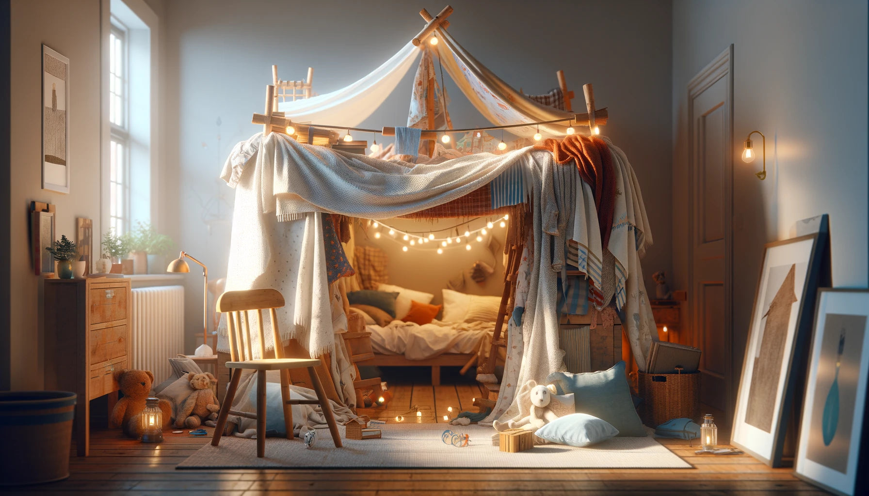 Back Fort How to Make a Fort on Your Bed Without a Frame 🛏️